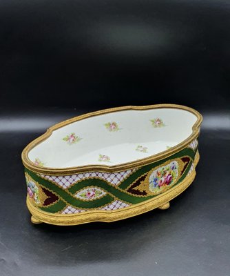 Napoleon III Gilded Porcelain Centerpiece-OZS-1343794