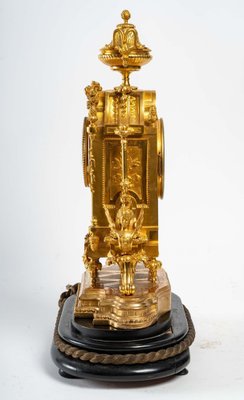 Napoleon III Gilt Bronze Clock, 1800s-WFS-1342793