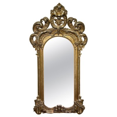 Napoleon III Gilt Parlor Wall Mirror-FLW-1402039