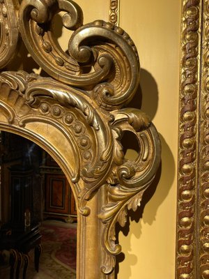 Napoleon III Gilt Parlor Wall Mirror-FLW-1402039