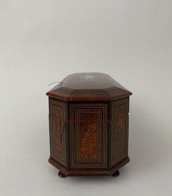 Napoleon III Glove Box in Magnifying Glass with Velvet Interior Marquetry-QKG-1758623