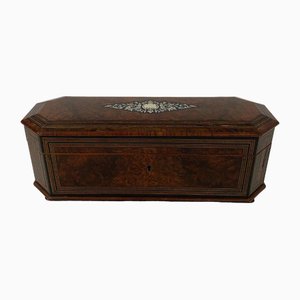 Napoleon III Glove Box in Magnifying Glass with Velvet Interior Marquetry-QKG-1758623