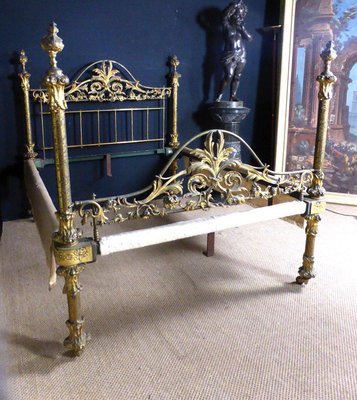 Napoleon III Golden Iron Headboard-WSV-700918