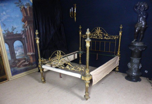 Napoleon III Golden Iron Headboard-WSV-700918