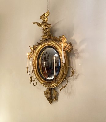 Napoleon III Golden Mirror, 1880-LKT-1802069