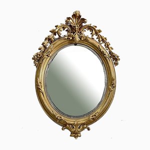 Napoleon III Golden Oval Mirror-RVK-796739