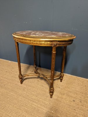 Napoleon III Golden Side Table-HLV-1794098