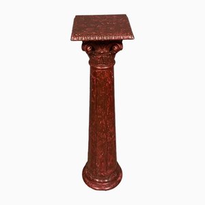 Napoleon III in Lacquered Wood Column in False Semblance of Marble-MWB-1761732