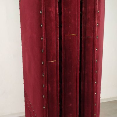 Napoleon III Leatherette and Velvet Room Divider-EAD-971678