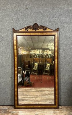 Napoleon III Maple and Mahogany Mirror, 1880s-MWB-2043355