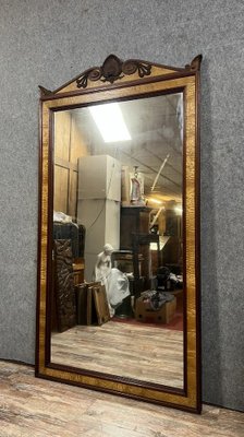 Napoleon III Maple and Mahogany Mirror, 1880s-MWB-2043355