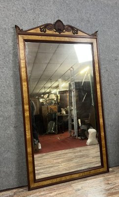 Napoleon III Maple and Mahogany Mirror, 1880s-MWB-2043355