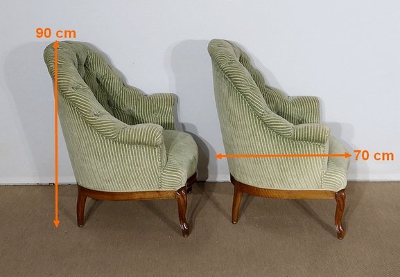 Napoleon III Mid 19th Century Armchairs, Set of 2-RVK-1146822