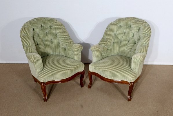 Napoleon III Mid 19th Century Armchairs, Set of 2-RVK-1146822