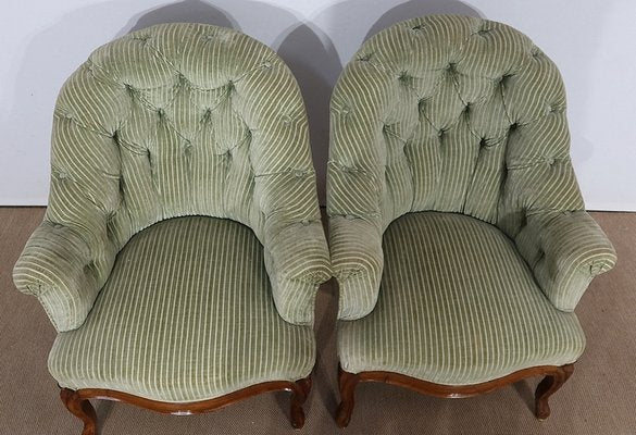 Napoleon III Mid 19th Century Armchairs, Set of 2-RVK-1146822