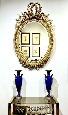 Napoleon III Mirror with Laurel Frames and Garlands-KKG-1706285