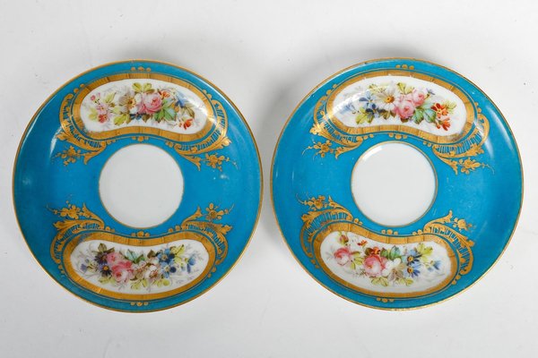 Napoleon III Porcelain Tea Service from Sèvres, Set of 6-WFS-1806522