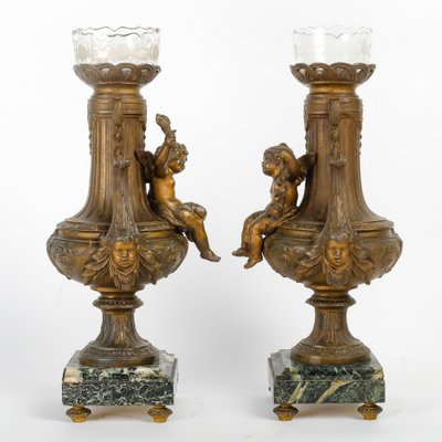 Napoleon III Regula Vases, 1800s, Set of 2-WFS-1807433