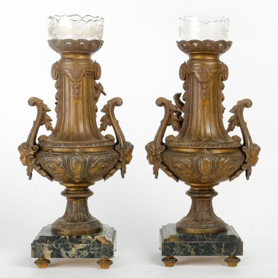 Napoleon III Regula Vases, 1800s, Set of 2-WFS-1807433