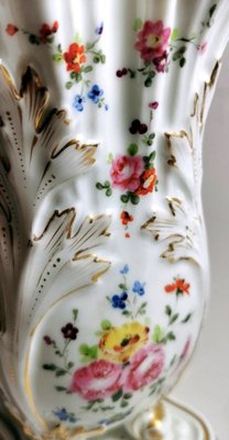 Napoleon III Shaped Vases from Porcelaine De Paris, Set of 2-QRS-1228858