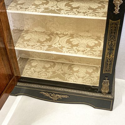 Napoleon III Single Door Cabinet Boulle in Inlay, Mid-19th Century-BEW-1395933