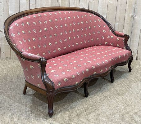 Napoleon III Sofa in Mahogany-QYF-1311960