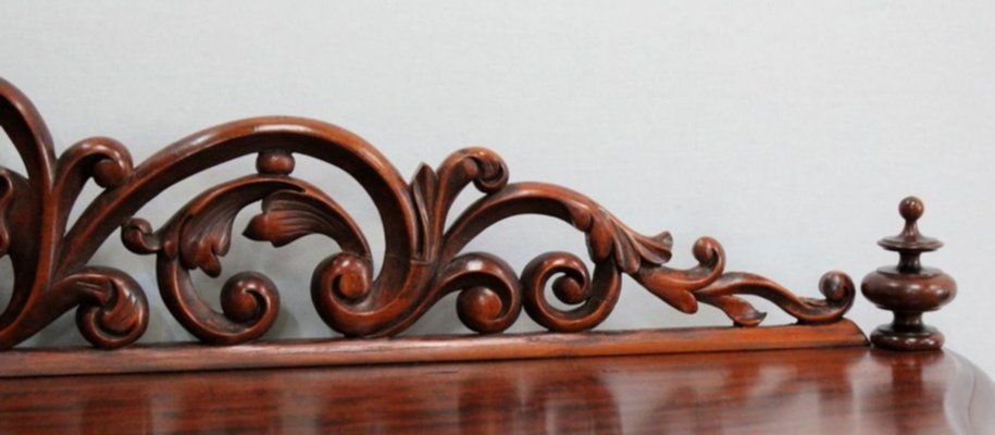 Napoleon III Solid Mahogany Console, Mid-19th Century-RVK-1075208