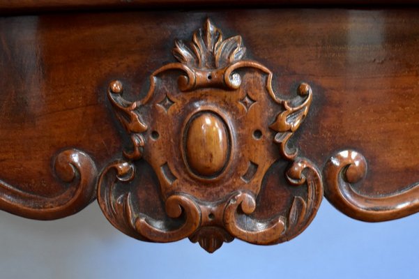 Napoleon III Solid Mahogany Console, Mid-19th Century-RVK-1075208