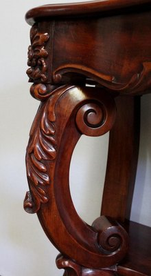 Napoleon III Solid Mahogany Console, Mid-19th Century-RVK-1075208