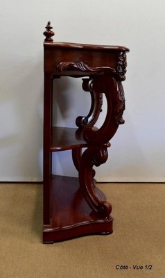 Napoleon III Solid Mahogany Console, Mid-19th Century-RVK-1075208