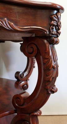 Napoleon III Solid Mahogany Console, Mid-19th Century-RVK-1075208