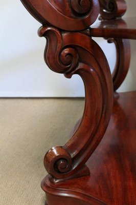 Napoleon III Solid Mahogany Console, Mid-19th Century-RVK-1075208