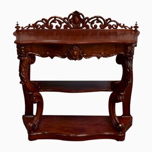 Napoleon III Solid Mahogany Console, Mid-19th Century-RVK-1075208