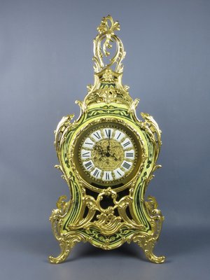 Napoleon III Style Boulle and Gilt Brass Table Alarm Clock, 20th Century-PWG-1780393