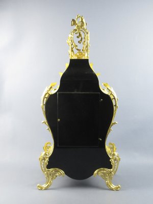 Napoleon III Style Boulle and Gilt Brass Table Alarm Clock, 20th Century-PWG-1780393