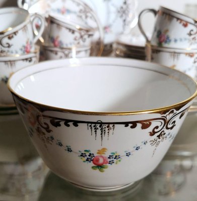 Napoleon III Style Porcelain Coffee Service Set, Set of 28-QRS-1286993