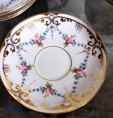 Napoleon III Style Porcelain Coffee Service Set, Set of 28-QRS-1286993