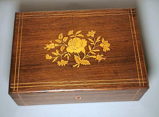 Napoleon III Style Walnut Table Box, 1870s-QRS-1384291