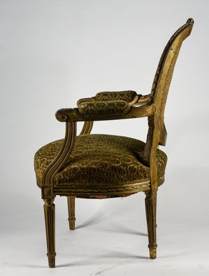 Napoleon III Style Wooden Armchair, Italy, 1900s-RAQ-1126731