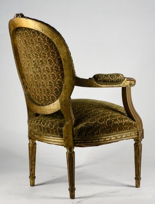 Napoleon III Style Wooden Armchair, Italy, 1900s-RAQ-1126731