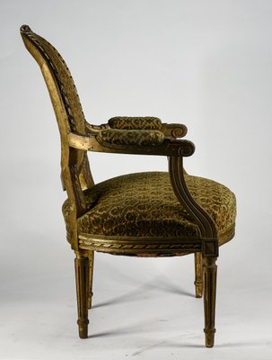 Napoleon III Style Wooden Armchair, Italy, 1900s-RAQ-1126731