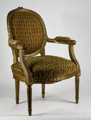 Napoleon III Style Wooden Armchair, Italy, 1900s-RAQ-1126731