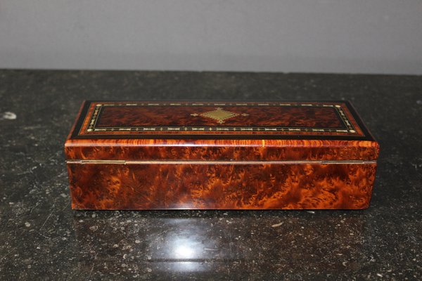 Napoleon III Time Jewelry Box in Marquetry-BCR-1742558