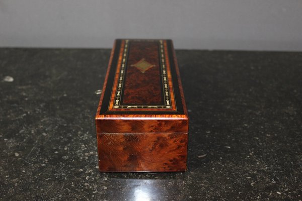 Napoleon III Time Jewelry Box in Marquetry-BCR-1742558