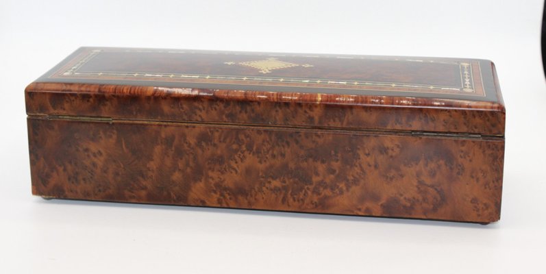 Napoleon III Time Jewelry Box in Marquetry-BCR-1742558