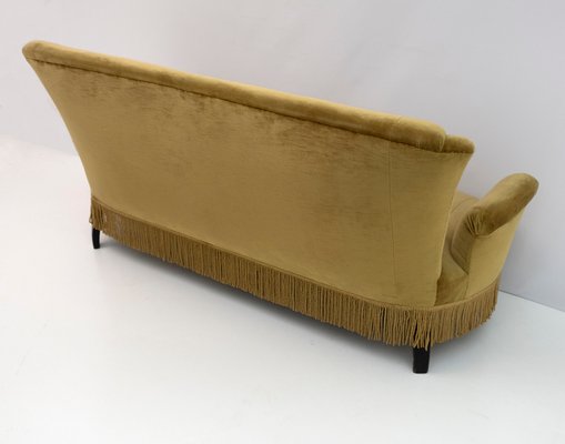 Napoleon III Velvet Sofa, 19th Century-FER-1306212