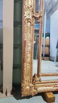 Napoleon III Wooden Mirror with Glazing Bead-SNC-1406264