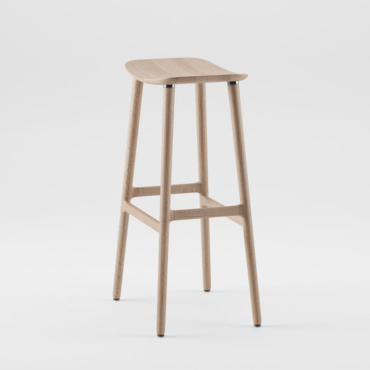 NARU - Wooden Bar Chair by Artisan