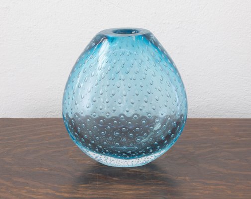 Nason Vase in Murano Browded Blue Color from Nasonmoretti, Italy-MPO-1735832