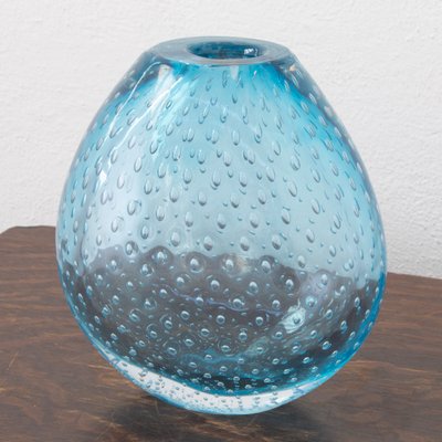 Nason Vase in Murano Browded Blue Color from Nasonmoretti, Italy-MPO-1735832